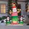 6ft. Airblown® Animated Inflatable Hula Santa & Penguins